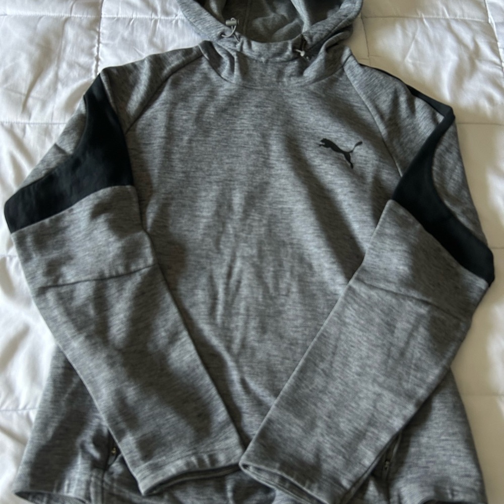 Puma Gray and Black Hoodie